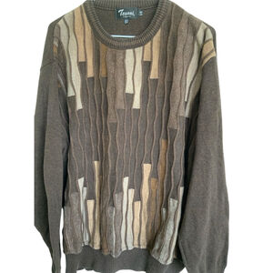 Tosani Sweater Size L Brown Coogi Style Inspired